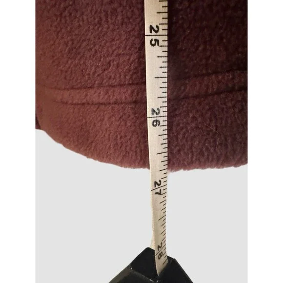Women’s COLUMBIA Plum Wine Maroon Fleece Zip Front Jacket Size 2X Pockets - Picture 7 of 8